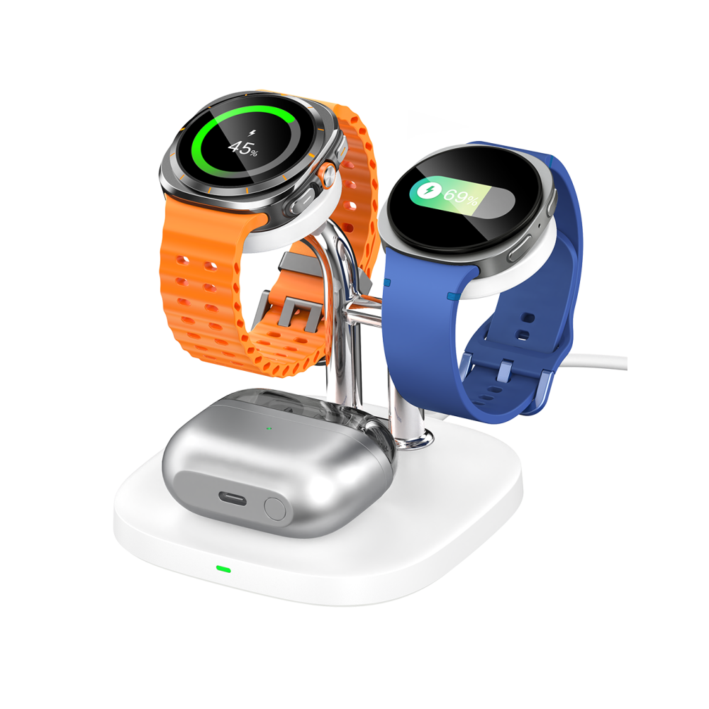 SwanScout 704S - Caricatore Wireless Doppio per Orologi Samsung