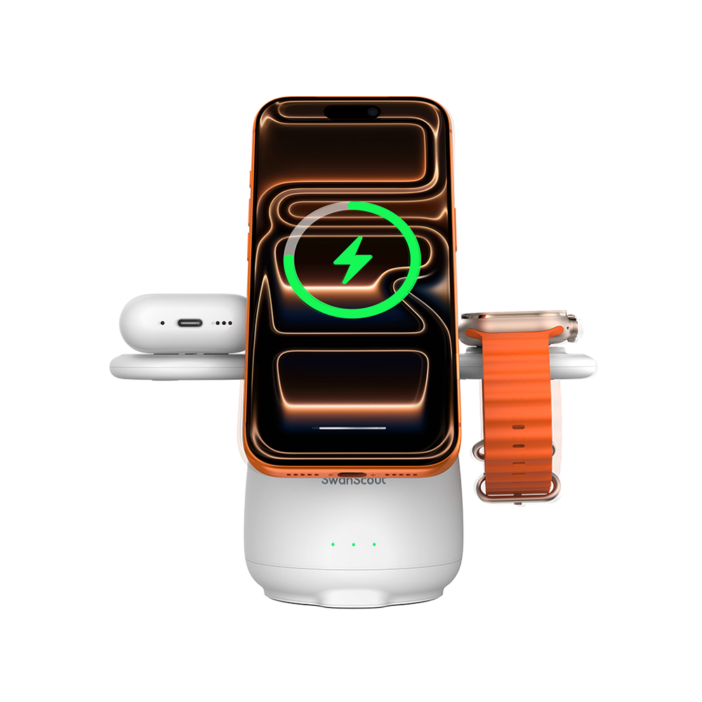 SwanScout 707M - Magnetic Wireless Charging Station for Apple