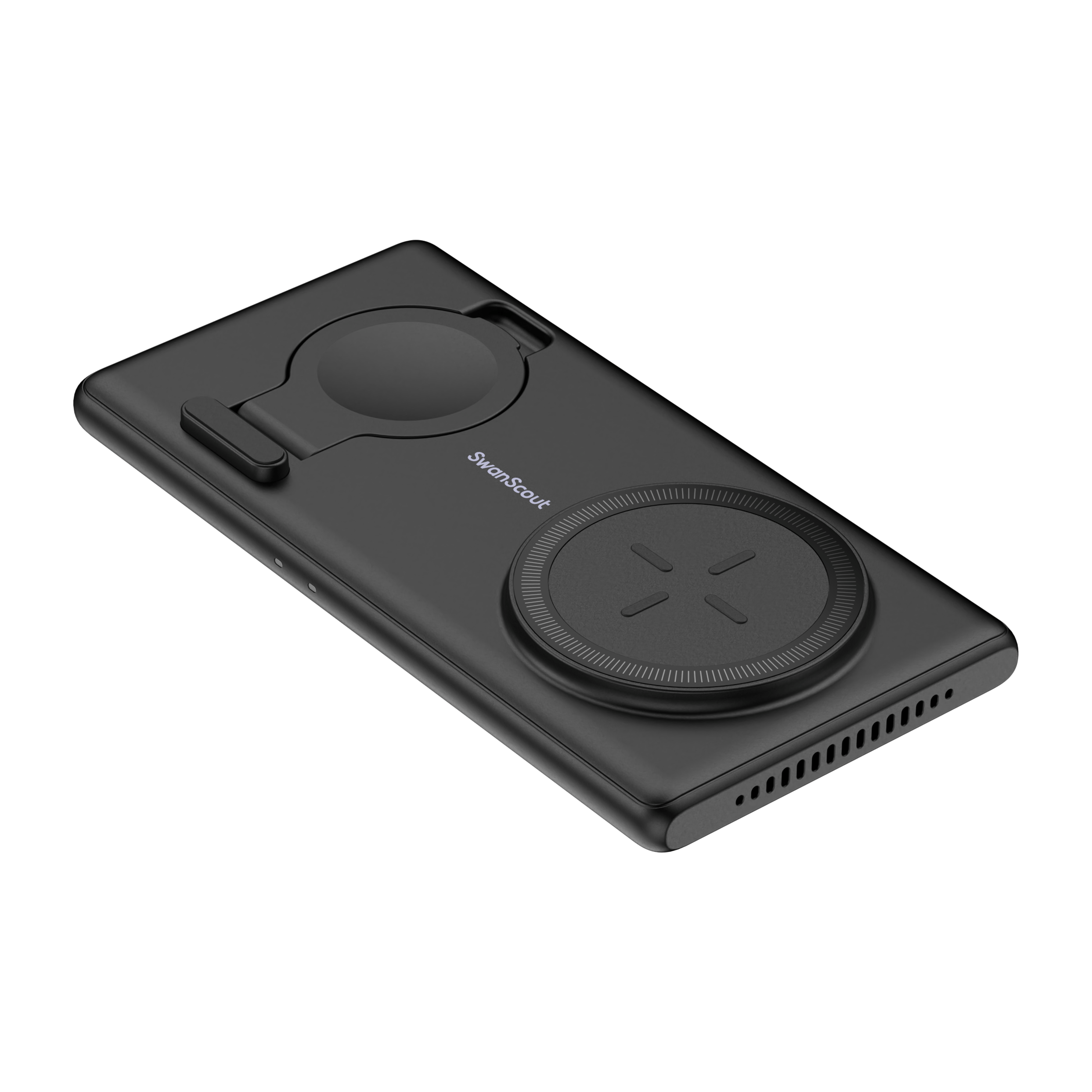 SwanScout 502S foldable 2-in-1 wireless charger for Galaxy Watch and Samsung devices, compact charging stand for travel