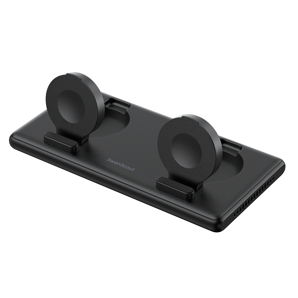 SwanScout 507DA – Cargador dual para Apple Watch