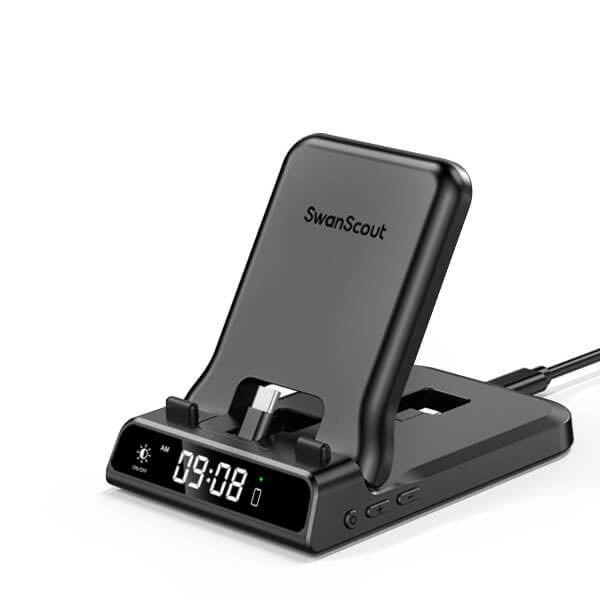 Designed to meet modern needs, the swanscout 701AC is a perfect iPhone 15 Pro Max charger with smart clock display.