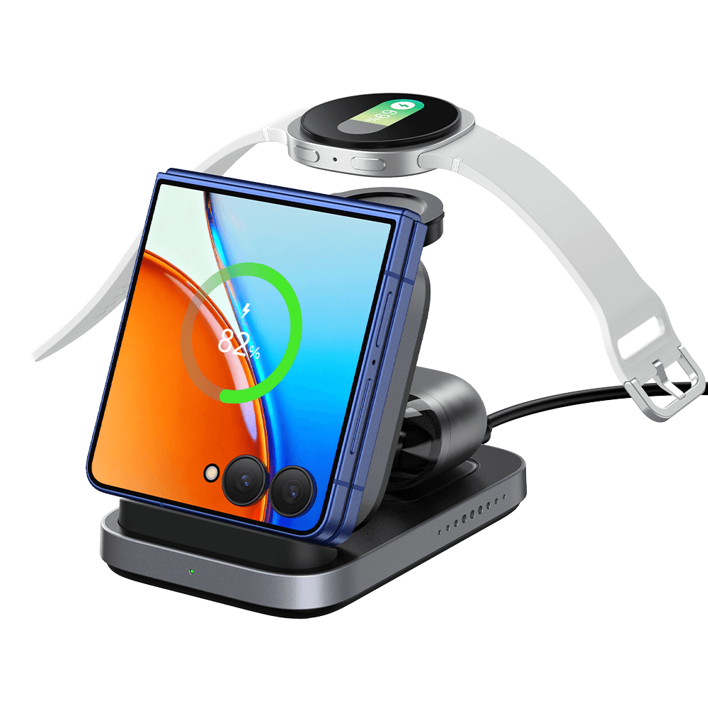 SwanScout 713F – Chargeur sans fil 3-en-1 pour Samsung Z Flip 7