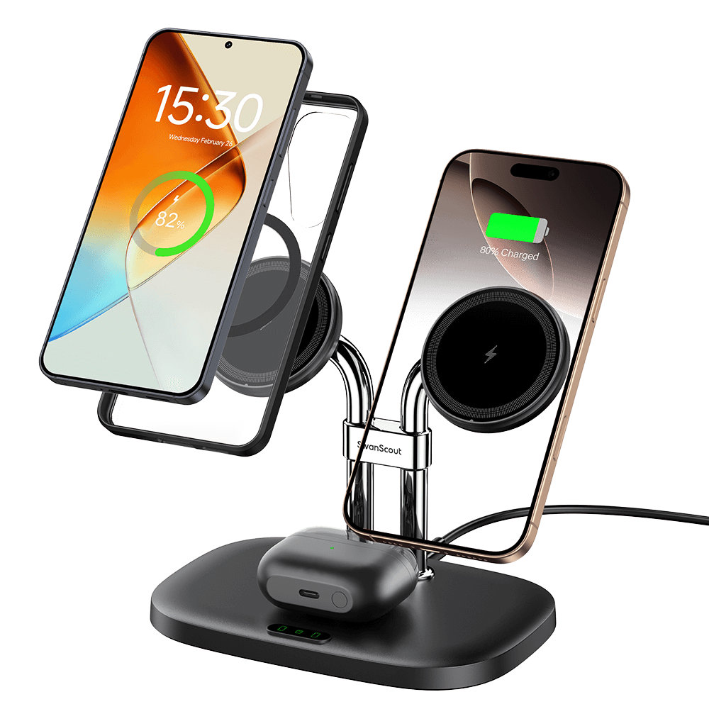 SwanScout 706SM - Doppel-Magnet-Ladegerät für Samsung