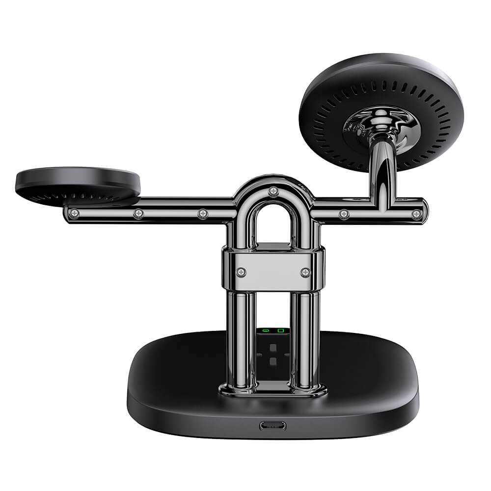 SwanScout 712M - Estação de Carregamento Sem Fios Magnética 3 em 1 para Apple