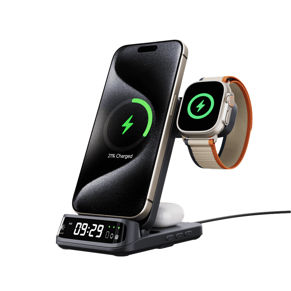 SwanScout 708A | 3 In 1 Wireless Charging Station with Apple Devices