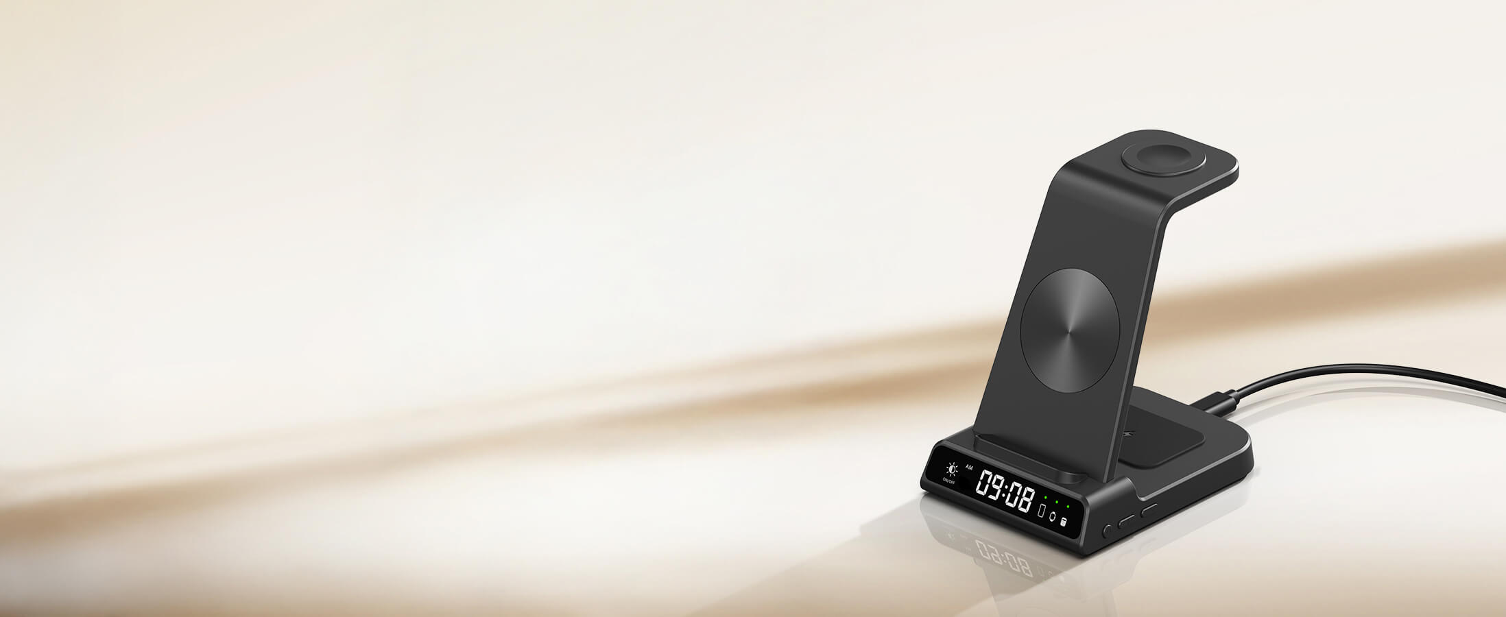 The SwanScout C02 efficiently charges both phone and watch as an iPhone watch charger.