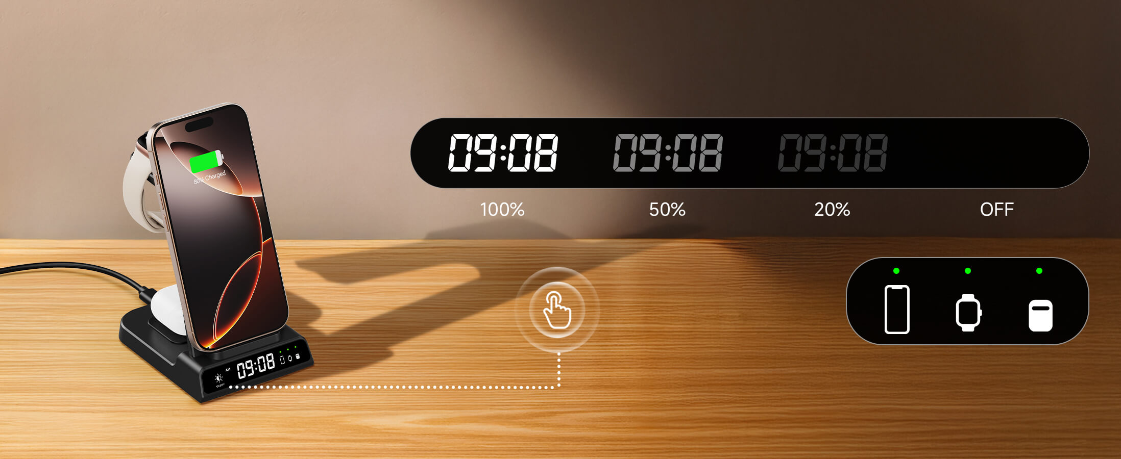Though designed for Apple, the SwanScout C02 can also work as a wireless charger for Samsung.