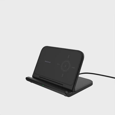 SwanScout 503S is a foldable and portable Charger Stand for Samsung Phone, featuring a Wireless Charger with Triple Coils. Specially designed for Samsung FOLD series phones, it offers wide compatibility, supporting other regular smartphones as well. This stand is foldable for easy portability.
